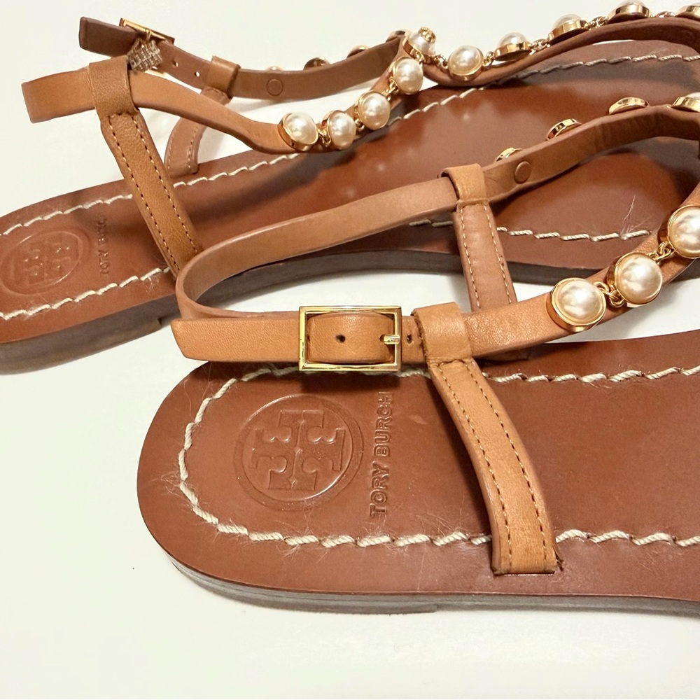 TORY BURCH Emmy Pearl Thong Sandals - Picture 5 of 8